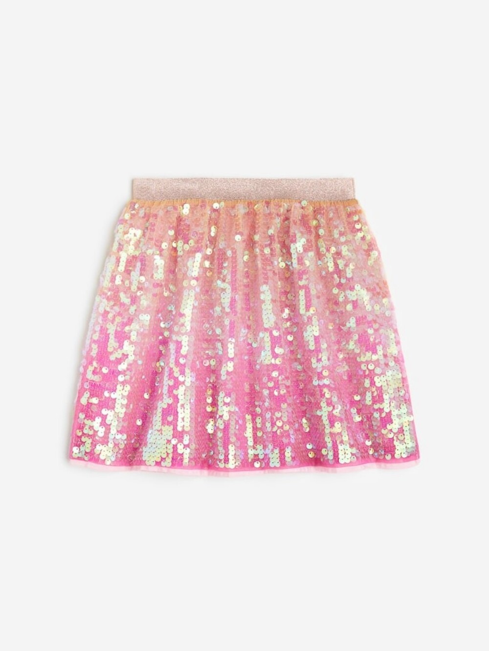H&M Girls Sparkly Sequin Waist Skirt Sz 5T